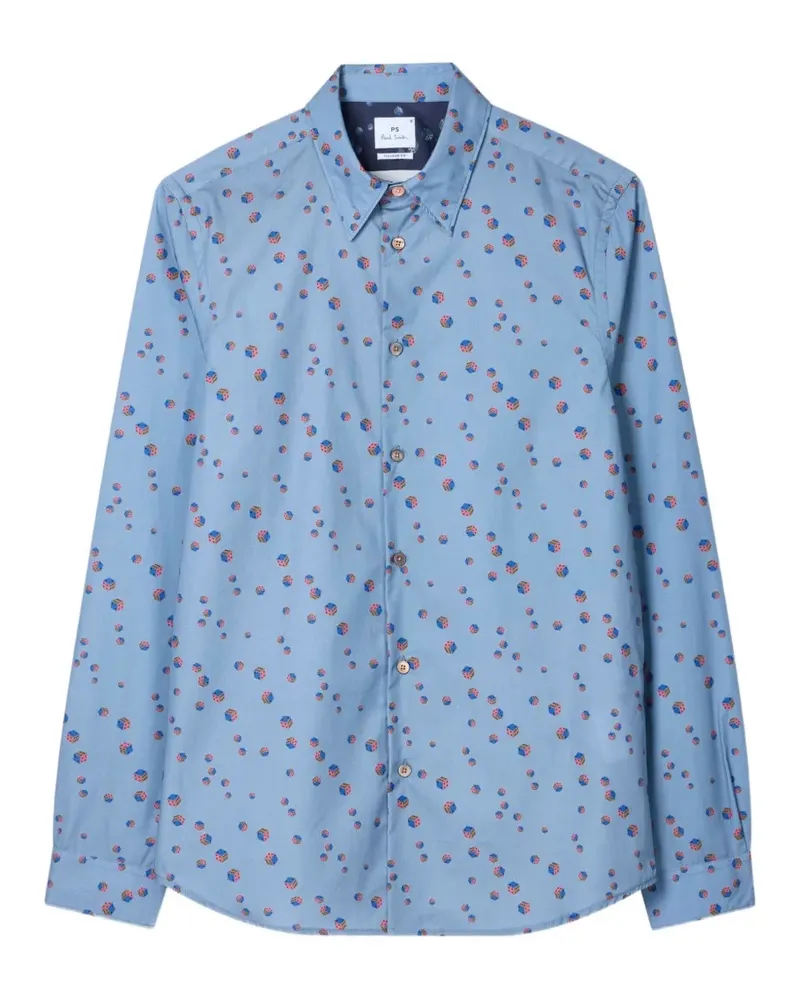 Paul Smith printed shirt - Blau Blau