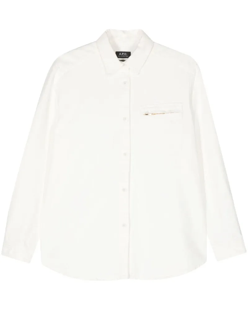 A.P.C. Tina Jeanshemd - Weiß Weiß