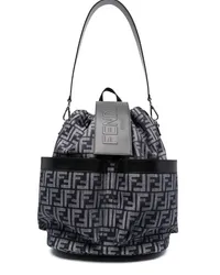 Fendi Rucksack mit Monogrammmuster Blau