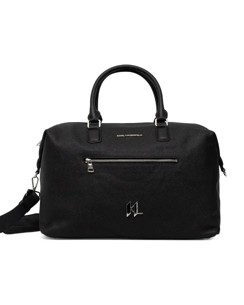 Karl Lagerfeld zip logo holdall - Schwarz Schwarz