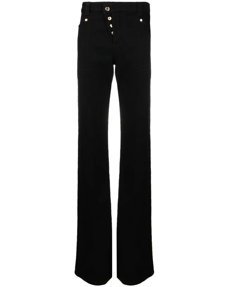 Tom Ford Hoch sitzende Schlaghose - Schwarz Schwarz