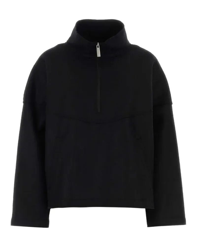 Herno quarter-zip wool sweater - Schwarz Schwarz