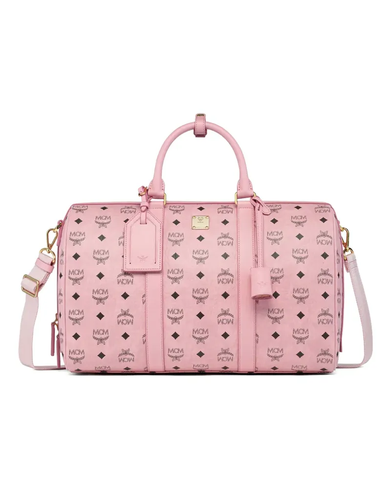 MCM Visetos Ottomar maxi weekender bag - Rosa Rosa