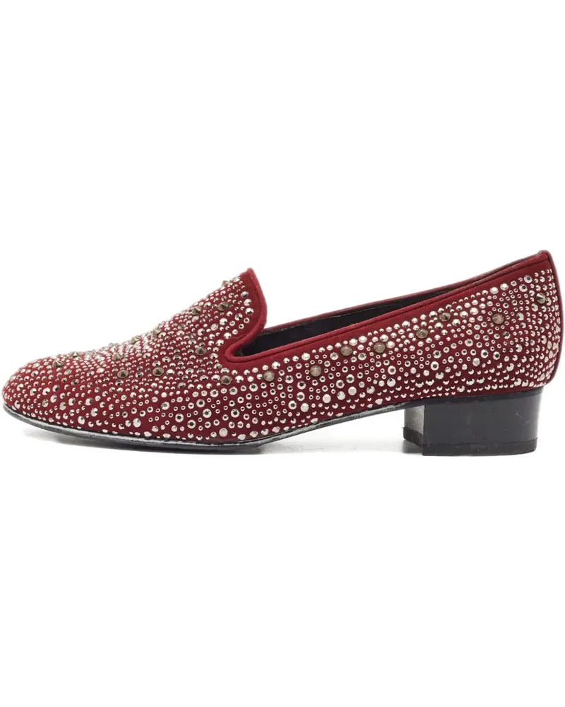 Stuart Weitzman 2024 pre-owned Schuhe mit Kristallen - Rot Rot