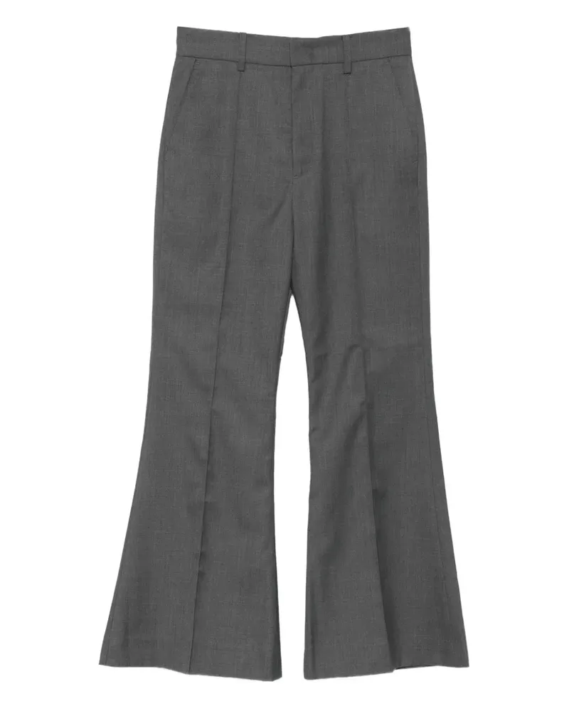 Rokh Ausgestellte Hose mit Falten - Grau Grau