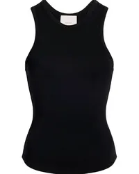 Cinq à Sept Geripptes Lizzie Tanktop Schwarz