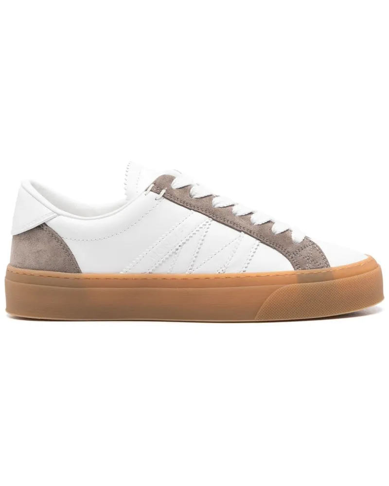 Moncler Monaco 2 Sneakers mit Schnürung - Weiß Weiß