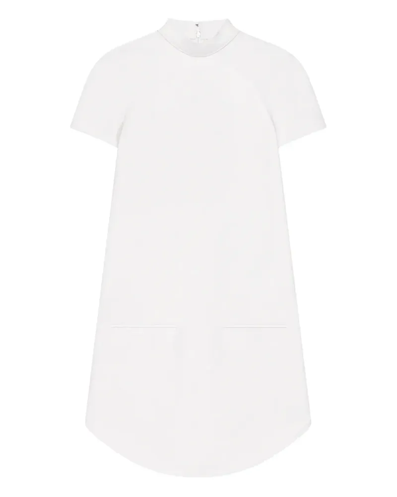 Courrèges Kleid mit Stehkragen - Weiß Weiß