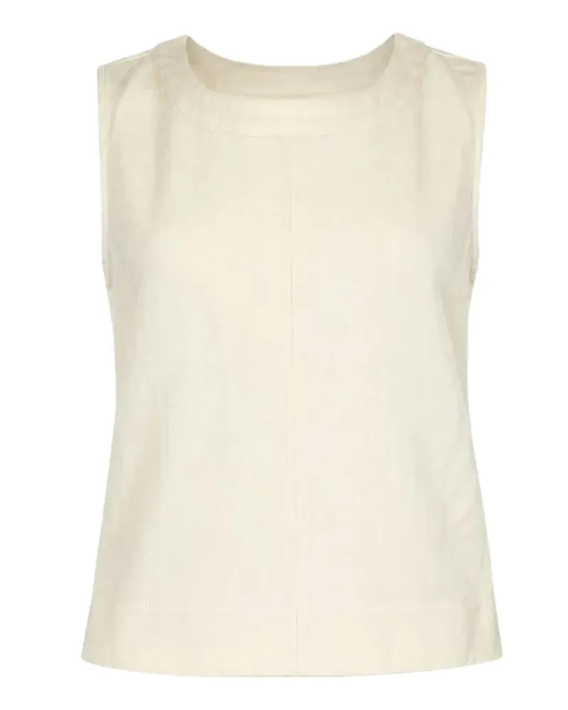 Soeur sleeveless round-neck top - Nude Nude