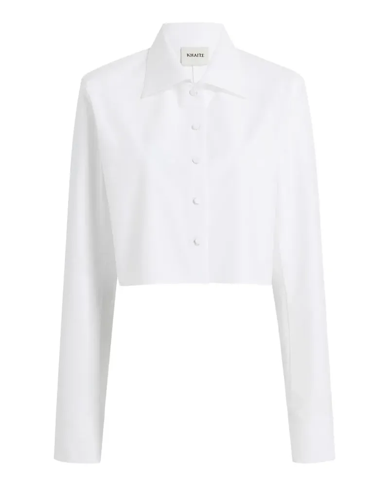 KHAITE Cropped-Hemd - Weiß Weiß