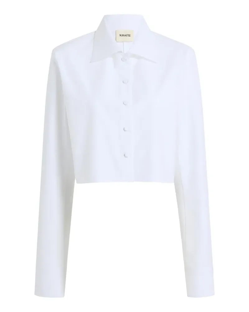 KHAITE Cropped-Hemd - Weiß Weiß
