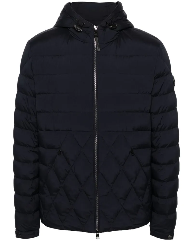 Moncler Gefütterte Kapuzenjacke - Blau Blau