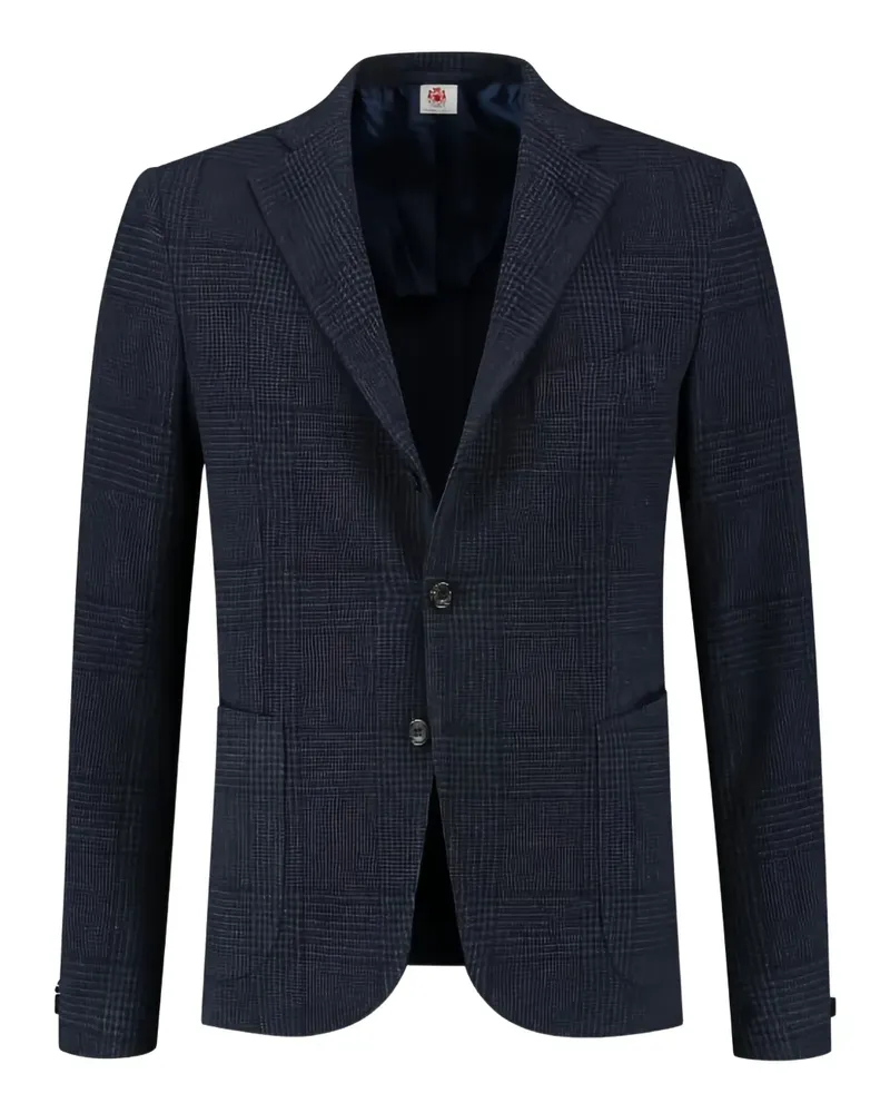 Luigi Borrelli checked blazer - Blau Blau