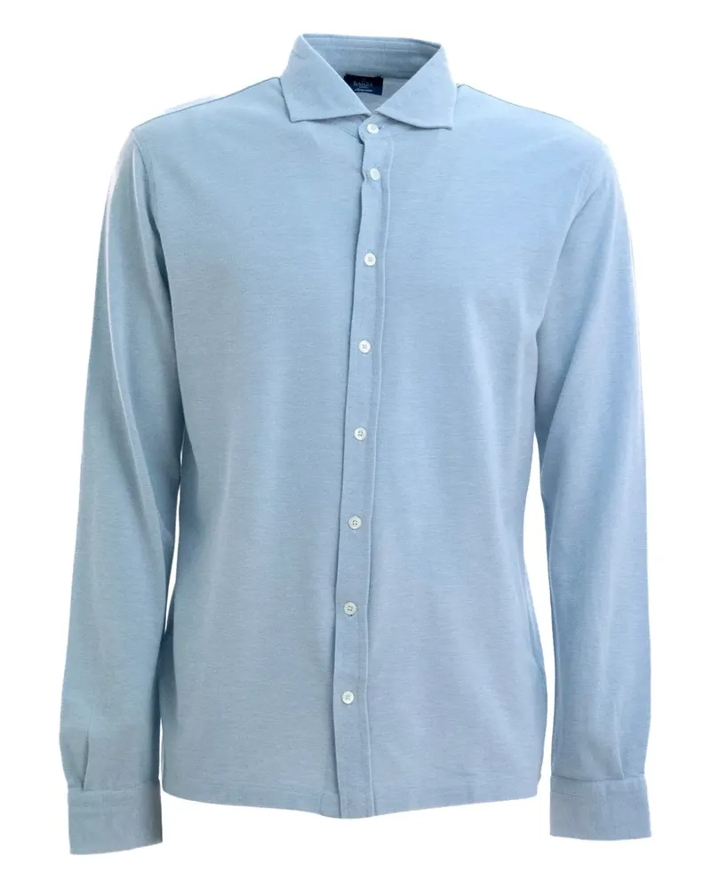 BARBA Langärmeliges Hemd - Blau Blau