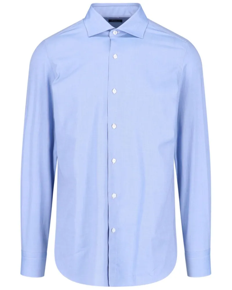 Finamore 1925 Milano Hemd - Blau Blau