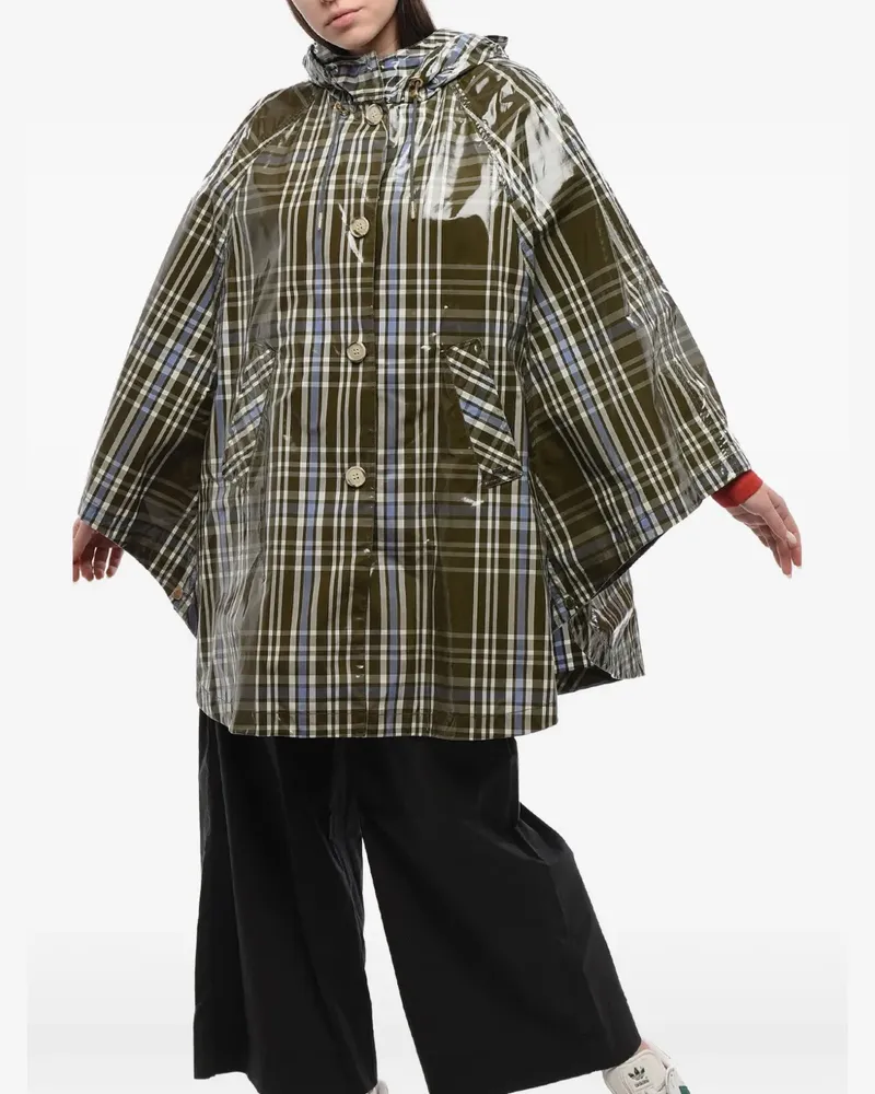 Woolrich Hawthorn check-pattern cape - Grün Grün