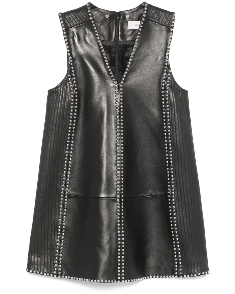Golden Goose Minikleid aus Leder - Schwarz Schwarz
