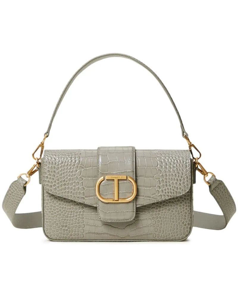 Twin-Set Amie Schultertasche - Grau Grau