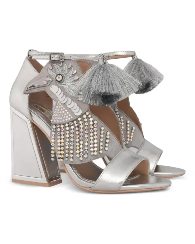 Kat Maconie Aya tassel sandals - Silber Silber