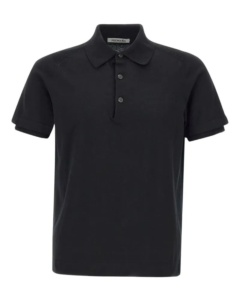 Premiata Klassisches Poloshirt - Schwarz Schwarz