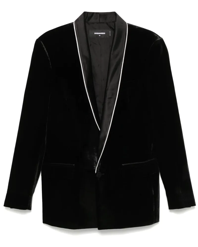 Dsquared2 Sakko mit Schalkragen - Schwarz Schwarz