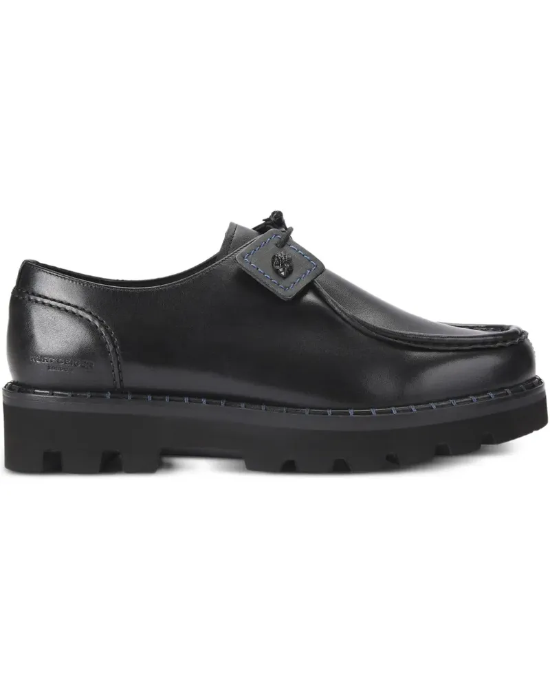 Kurt Geiger Brompton Derby-Schuhe mit Adlerkopf - Schwarz Schwarz