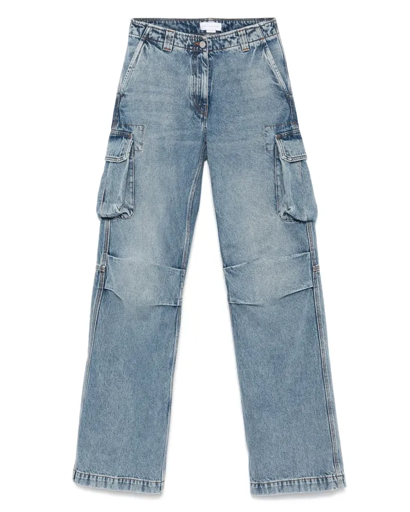 Stella McCartney Cargo-Jeans mit geradem Bein - Blau Blau
