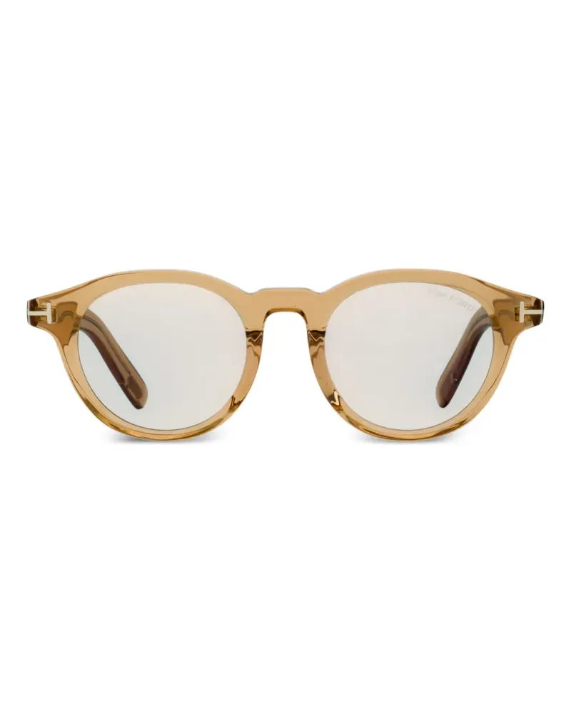 Tom Ford Alternative Fit round-frame sunglasses - Nude Nude
