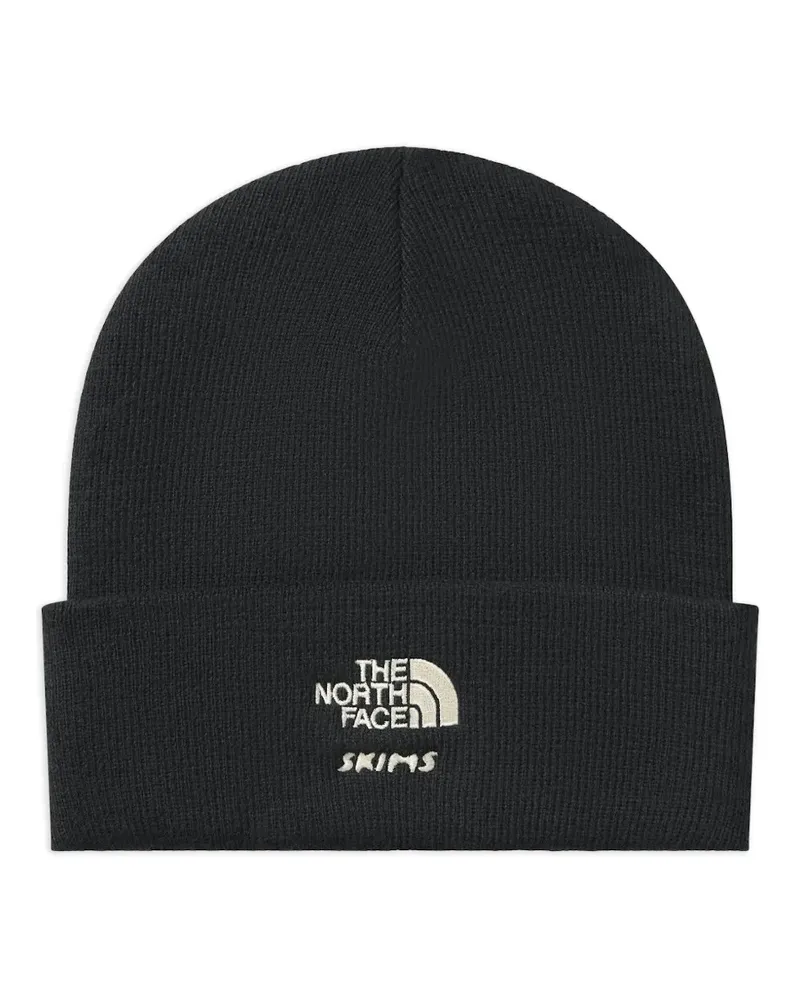 SKIMS xThe North Face logo beanie - Schwarz Schwarz