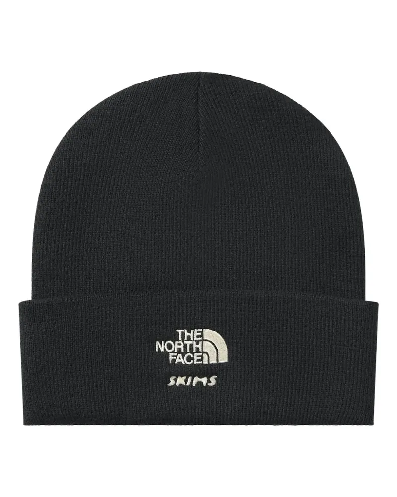 SKIMS xThe North Face logo beanie - Schwarz Schwarz