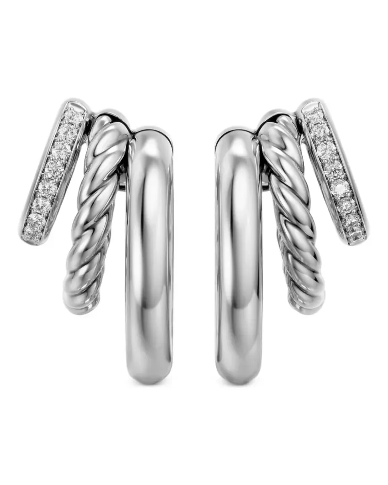 David Yurman DY Mercer® Ohrringe mit Diamanten - Silber Silber