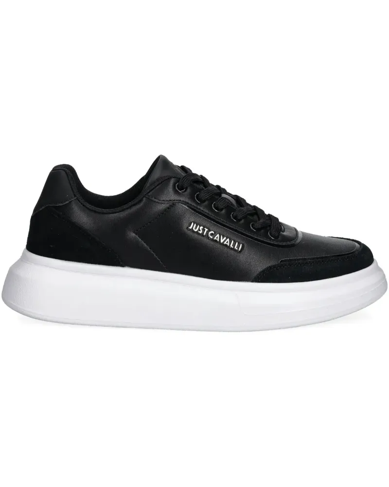 Just Cavalli Sneakers aus Leder - Schwarz Schwarz
