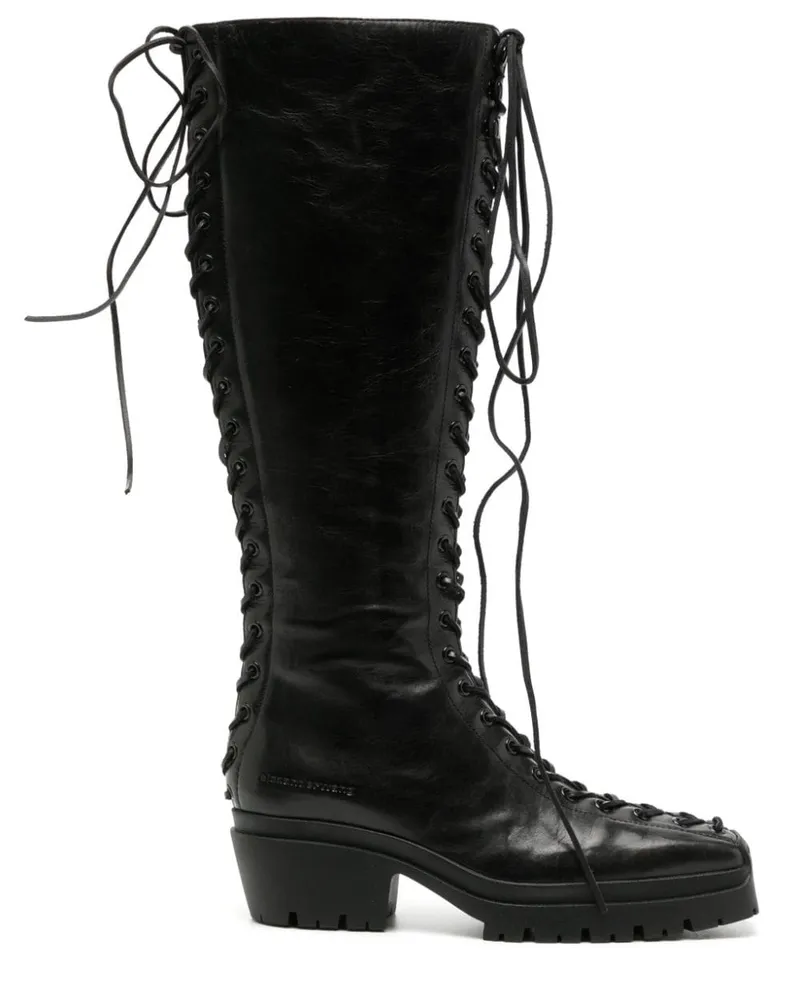 Alexander Wang Kniehohe Terrain Stiefel Schwarz