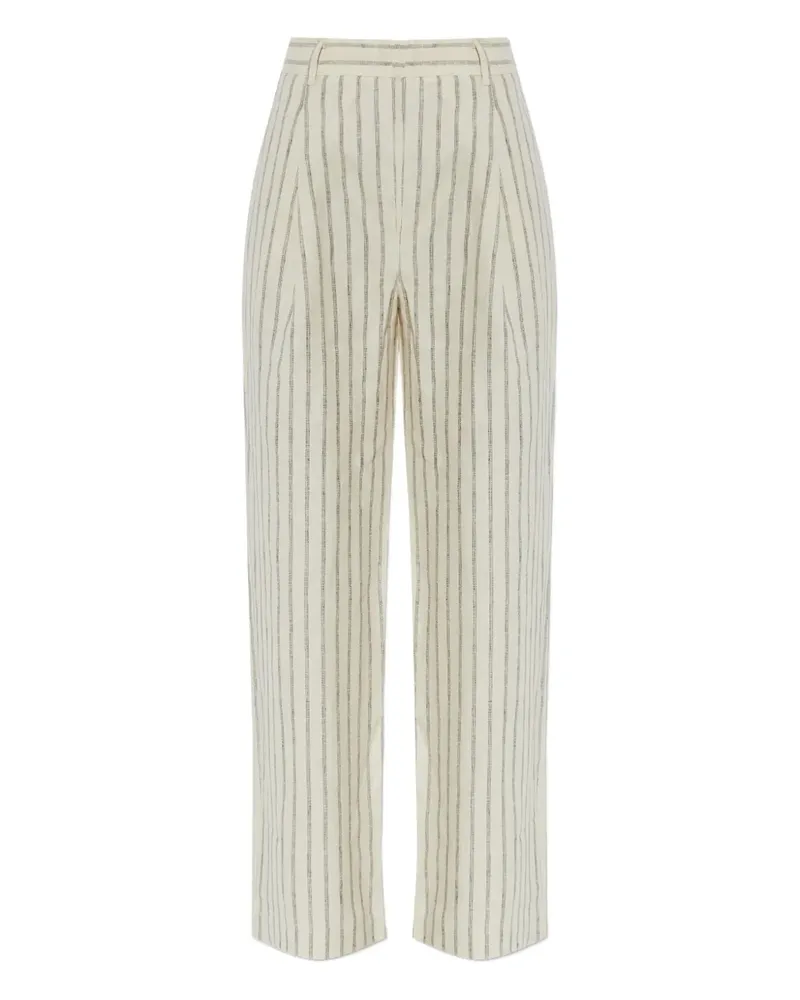 Posse pinstripe pleated trousers - Nude Nude