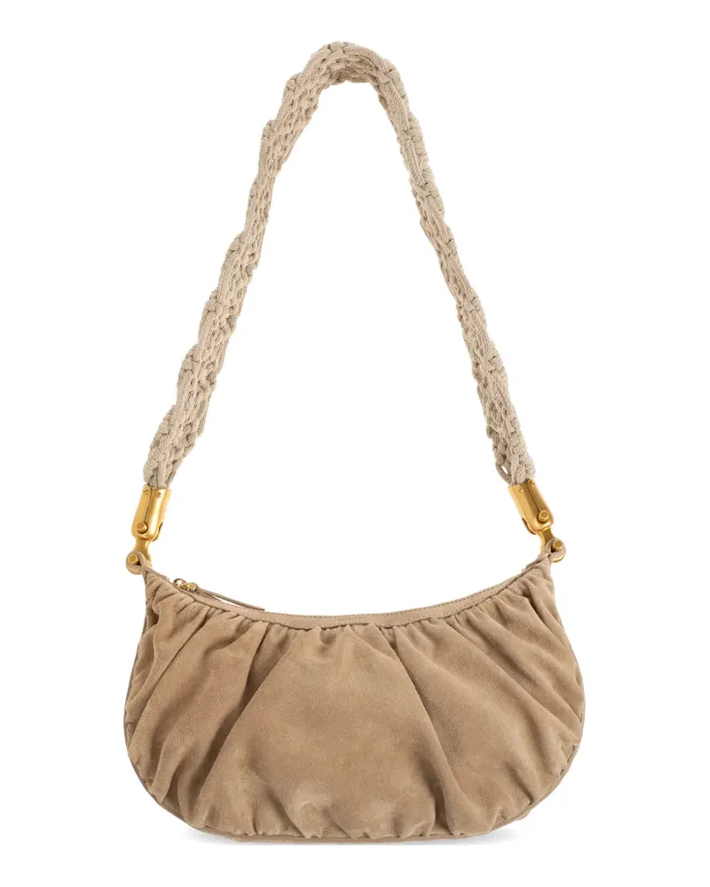 Balmain Ebane braided-strap shoulder-bag - Nude Nude