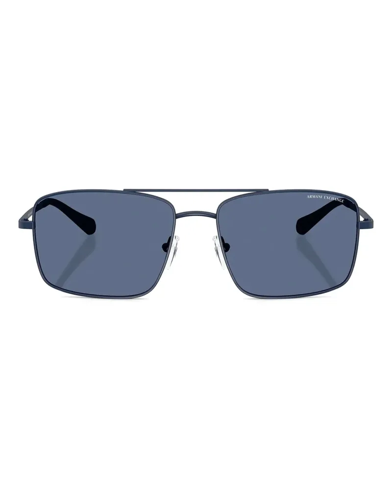 Armani Exchange Eckige Sonnenbrille - Blau Blau