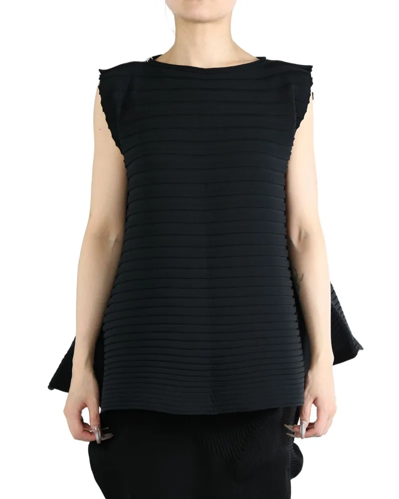 Issey Miyake Bounce Knit blouse - Schwarz Schwarz
