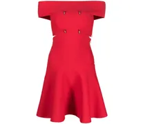 Schulterfreies Minikleid - Rot