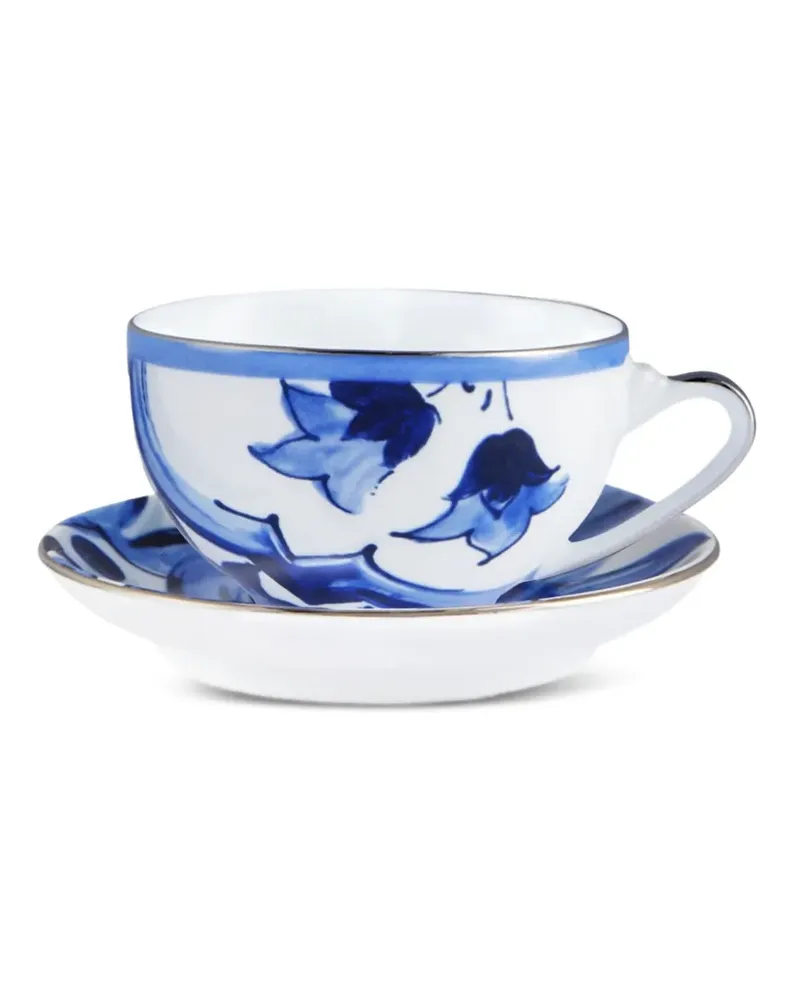 Dolce & Gabbana Teeservice mit Archiv-Print - Blau Blau