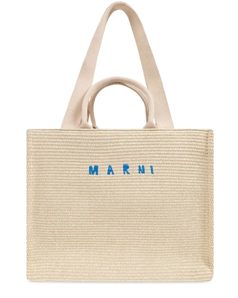 Marni Großer 'Basket' Shopper - Nude Nude