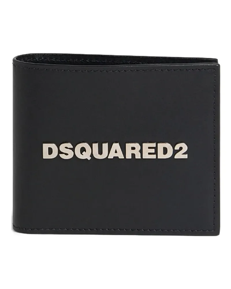 Dsquared2 Portemonnaie mit Logo-Schild - Schwarz Schwarz