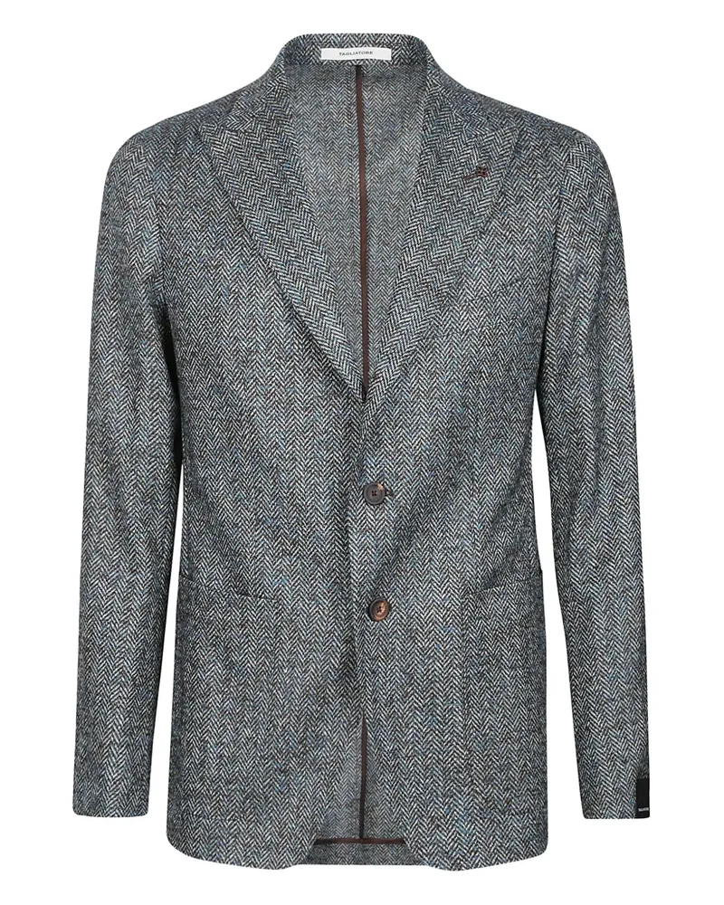 Tagliatore herringbone wool blazer - Grau Grau