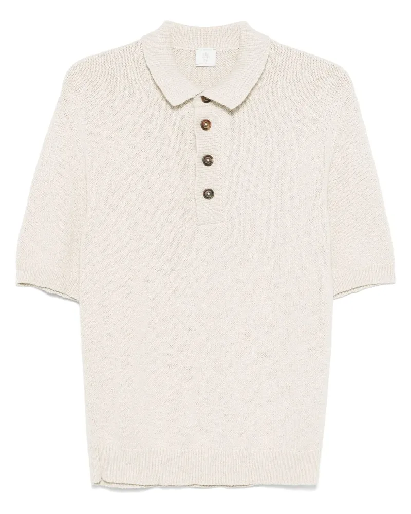 Eleventy Poloshirt mit kurzen Ärmeln - Nude Nude