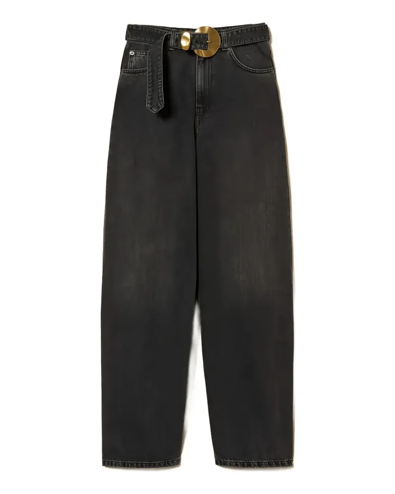 Twin-Set Jeans mit Schnallenverschluss - Schwarz Schwarz