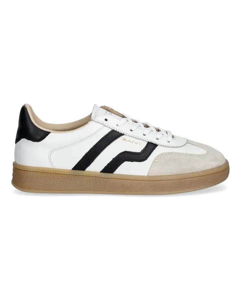Gant Gestreifte Sneakers - Weiß Weiß