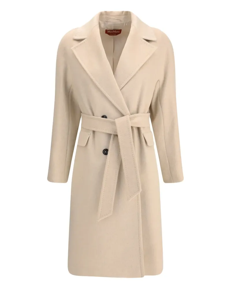 Max Mara Panteon button-fastening coat - Nude Nude
