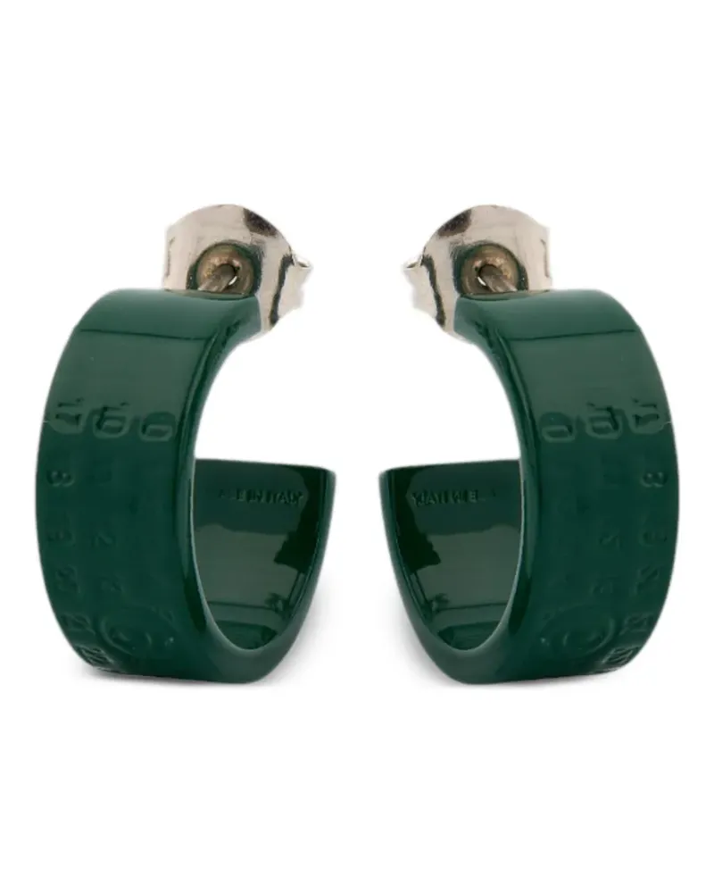 Maison Margiela Creolen mit Logo - Silber Silber