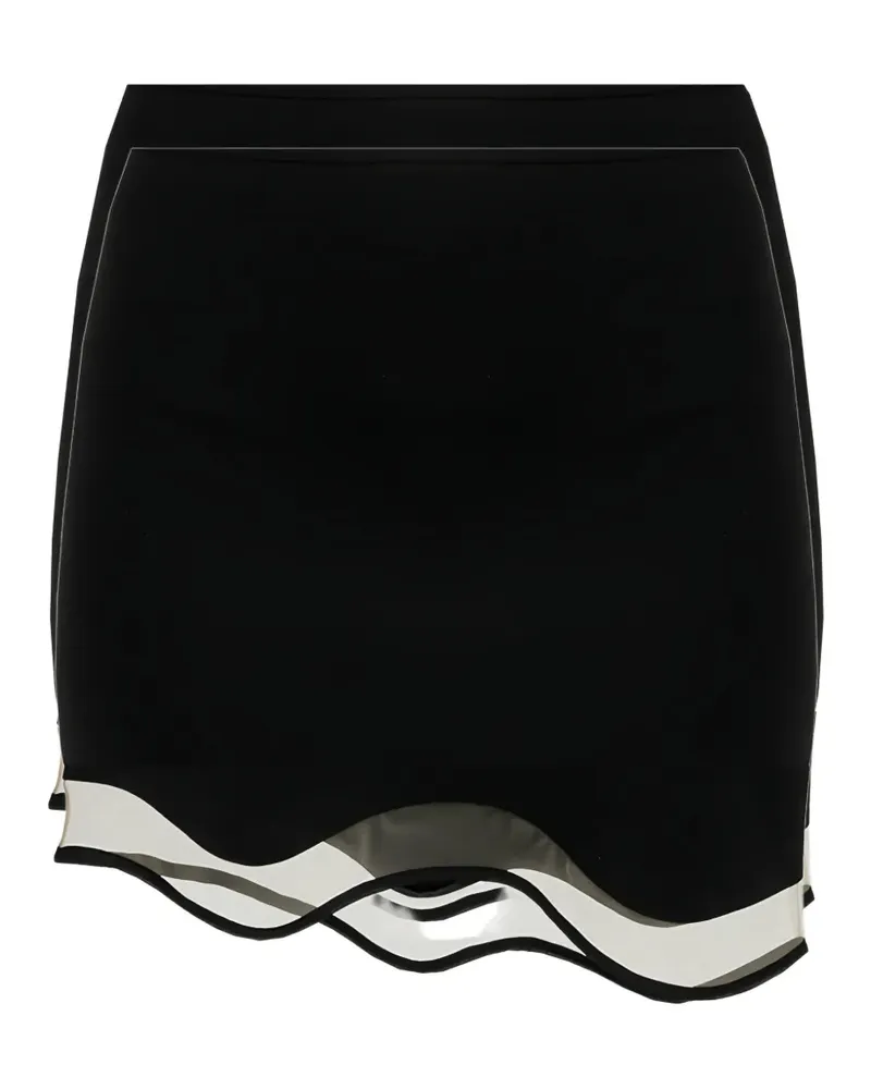 Nensi Dojaka asymmetric-hem mini skirt - Schwarz Schwarz