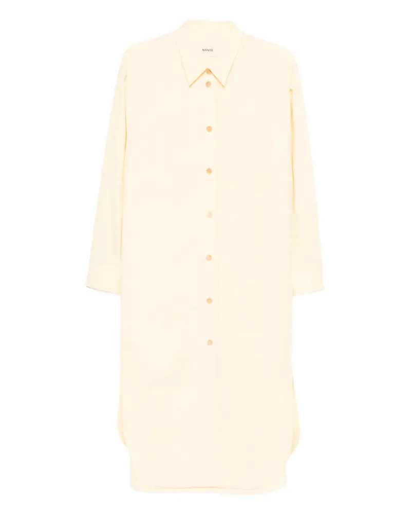 KHAITE Gloria midi dress - Gelb Gelb