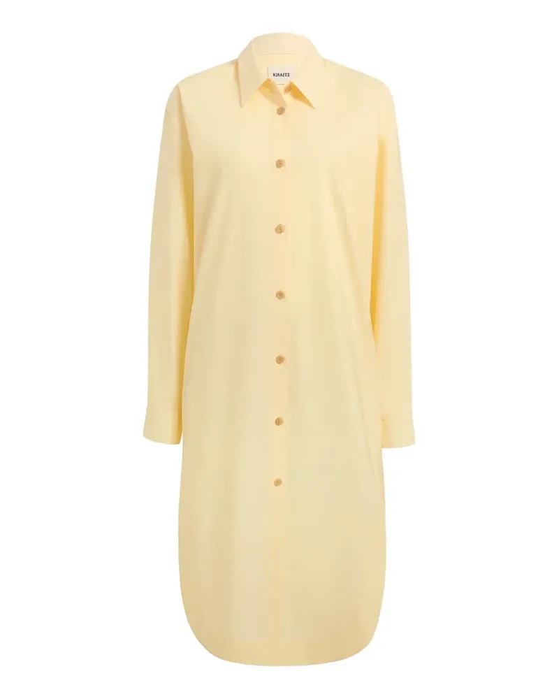 KHAITE Gloria Midikleid - Gelb Gelb